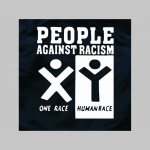 People Against Racism - One Race Human Race plavky s motívom - plavkové pánske kraťasy s pohodlnou gumou v páse a šnúrkou na dotiahnutie vhodné aj ako klasické kraťasy na voľný čas